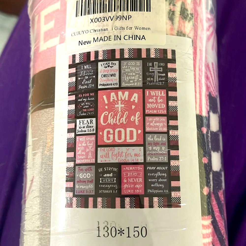Christian Throw Blanket for Women